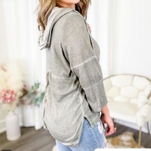 POL hoodie top hooded shirt womens small roomy BRAND NEW POL shirt pol top nwot